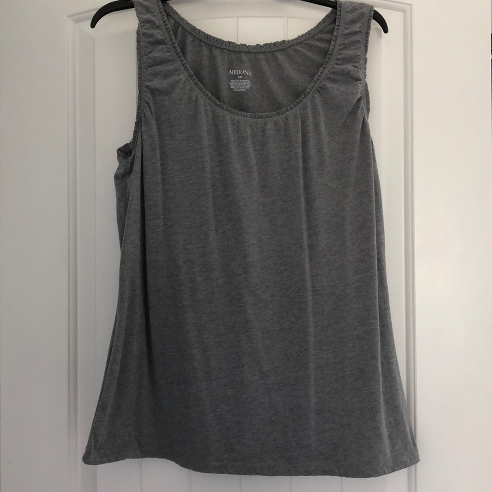 Merona Top Women's Size XXL Gray Sleeveless Tank‎
